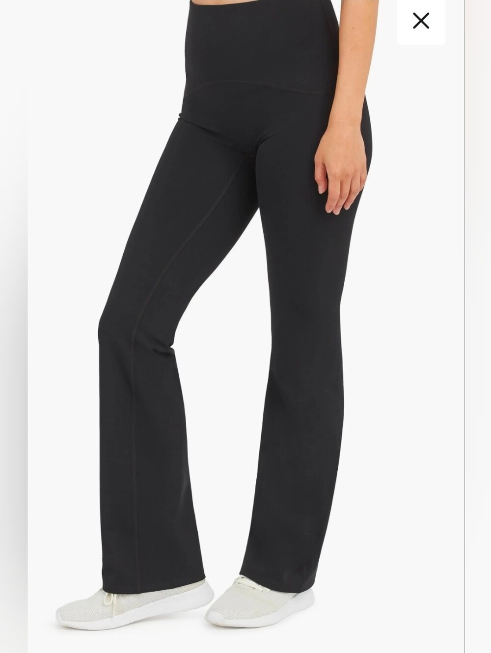 SPANXshape Booty Boost Yoga Flare Pants Very Black Size Medium M
